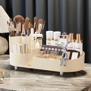 Органайзер для макияжа в скандинавском стиле Коробка для хранения косметики Органайзер для парфюмерии Столешница комода организована в большом количестве