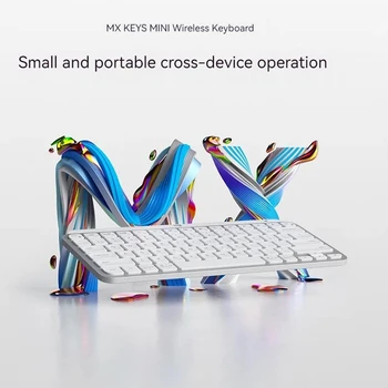Официальный флагманский магазин Logitech Mx Keys Mini Intelligent Wireless Bluetooth Dual Mode Портативная клавиатура Ноутбук Настольный болт