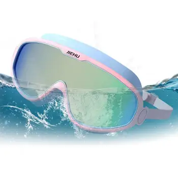 Очки для взрослых с защитой от запотевания Очки для плавания для взрослых с большой рамой Водонепроницаемые очки для плавания с четким зрением для мужчин и женщин