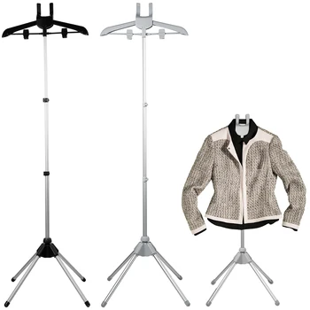  Подставка для пароварки Телескопическая стойка для отпаривателя одежды Регулируемая высота отпаривателя для одежды Вешалка для одежды Складная стоячая вешалка для одежды
