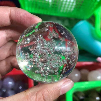  Полированная сфера из пузырьковой смолы из лечебного камня для украшения дома