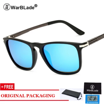 Поляризованные солнцезащитные очки Мужчины Бренд Дизайнер Прямоугольник Прямоугольные солнцезащитные очки Мужские солнцезащитные очки для вождения Oculos de Sol UV400 Очки