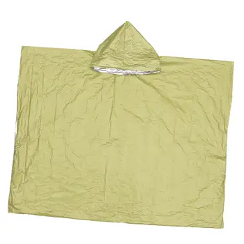 Пончо для аварийного дождя с майларовым одеялом Вкладыш Плащ Портативное снаряжение для кемпинга Толстый
