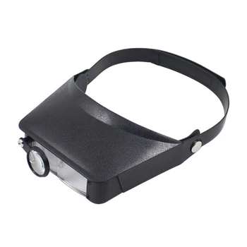 Портативная лупа на голове 1,5X/3X/9.5X/11X Стеклянные очки громкой связи для работы