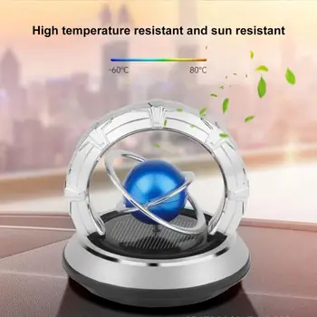 Портативный кинетический мини-обогреватель Ароматический диффузор Кинетический молекулярный нагреватель на солнечных батареях Автомобильный воздушный аромат Двойное кольцо Вращающийся