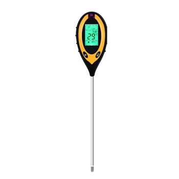  Почвенный измеритель PH Тестер почвы, набор для тестирования почвы 4 в 1, тестер и монитор температуры влажности PH Light Water, наборы для тестирования