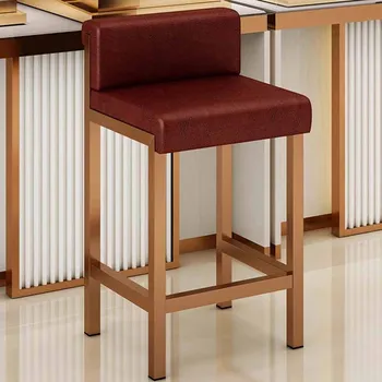  Промышленные барные стулья для отдыха Современный минималистичный барный стул High Nordic Luxury Дизайнерские табуреты De Bar Реплика мебели