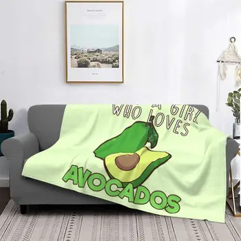 Просто девушка, которая любит одеяла из шерсти авокадо, любитель авокадо, забавное одеяло для домашнего отеля