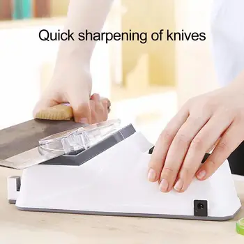 Профессиональная точилка для ножей Мощный мотор Электрическая точилка для ножей с защитным кожухом Быстрая заточка для заточки
