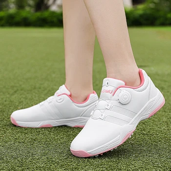 Профессиональный унисекс Большой размер 36-47 Гольф Спортивная обувь Кожаная обувь для девочек Гольфист Тренировочная обувь Противоскользящая мужская обувь для гольфа