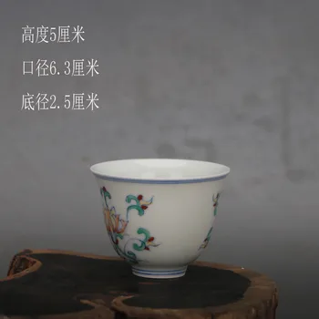 Ранняя коллекция Кубка сокровищ Цзиндэчжэнь Мин Чэнхуа года Доцай с ручной росписью