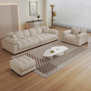 Реклайнер Дизайн Диван для гостиной Скандинавский уголок Ленивый диван-кровать Деревянный диван для гостиной Пол Салоны Мебель для дома
