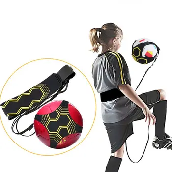  Ремень и эластичная веревка идеально подходят для улучшения футбольных навыков Тренировка футбольного мяча Футбольный мяч Тренировочное оборудование Ремень
