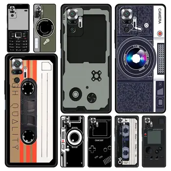 Ретро Камера Радио Кассета Чехол Для Телефона Xiaomi Redmi Note 12 11 10 Pro Plus 9S 9 8 7 9T 8T 9C 9A 5G K40 Игровой чехол