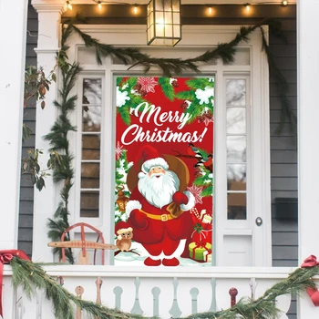 Рождественский баннер Флаг Санта-Клаус Рождественская елка Баннер Рождественские украшения для дома 2023 Рождественские украшения Подарки Navidad Новый год