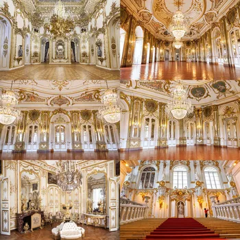 Роскошный фон зала Королевского дворца Франция Парижский оперный театр Дворец Гарнье Галерея Версаль Свадебный портрет Фон