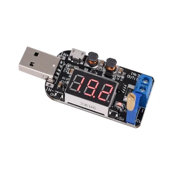  С текущим USB Micro USB от 5 В до 3,3 В 9 В 12 В 18 В 24 В Регулируемый понижающий блок питания Модуль регулятора напряжения Светодиодный дисплей