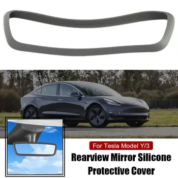 Силиконовый защитный чехол для зеркала заднего вида для Tesla Model 3 Y Зеркало заднего вида Защита экрана Чехол Аксессуары D2U7