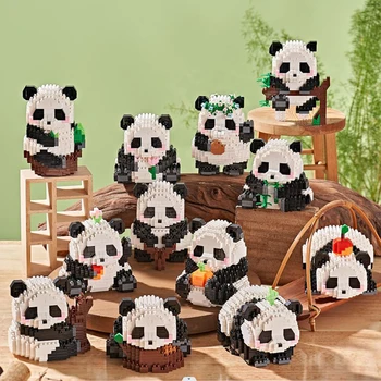 Симпатичный мини-животный панда строительные блоки для мальчика игрушка Kawaii DIY может собрать животных модель игрушек девочка кирпич день рождения рождественский подарок