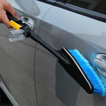 Скраб Автомобильная щетка швабра с пенным устройством Многофункциональный инструмент для уборки Автомобильные принадлежности
