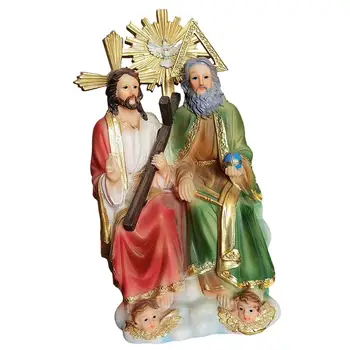 Скульптура из божественной смолы: изысканная религиозная фигура для домашнего декора