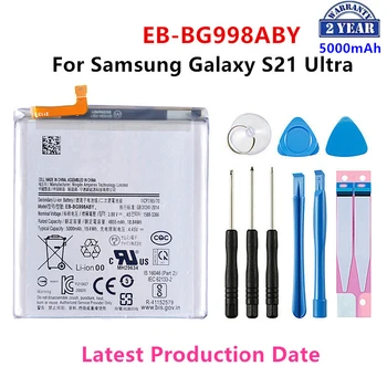 Совершенно новый сменный аккумулятор EB-BG998ABY 5000 мАч для Samsung Galaxy S21 Ultra G998 5G Аккумуляторы для мобильных телефонов + Инструменты