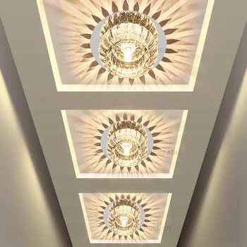 Современные светодиодные потолочные светильники для скрытого монтажа, освещение прохода, освещение коридора, спальня, креативная гостиная, простые балконные светильники
