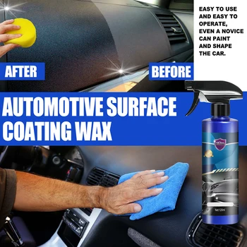 Средства для автомобильных покрытий с губкой Быстродействующая полироль для автомобильной краски Жидкое средство по уходу за автомобилем