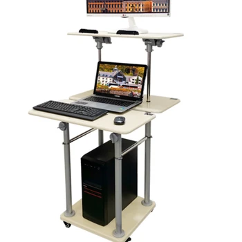Стоячий компьютерный стол Стоячий компьютерный подъемный стол Микшер для защиты шейных и поясничных позвонков живой стол