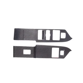  Сухая накладка крышки оконного переключателя из углеродного волокна для Land Rover Defender 90 2020-2023 LHD Аксессуары для интерьера