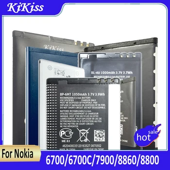 Телефонный аккумулятор BP-6X BL-6Q для Nokia 8800S Sirocco N73I 8860 6700 Classic 7900 Classic 970 мАч 6700c 6X 6Q Аккумулятор
