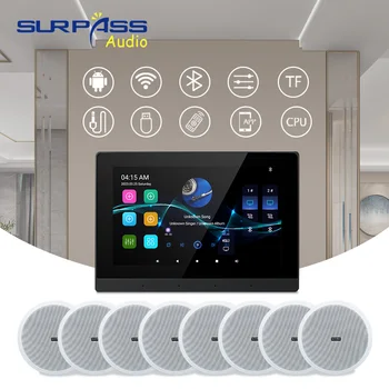 Умный дом Фоновая музыка Android11 WiFi Bluetooth Усилитель Пульт дистанционного управления со стереозвуком Потолочный динамик для спальни