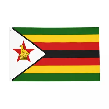 Флаг Зимбабве Флаг Внутренний Открытый Баннер Полиэстер Украшение Яркий Цвет 2x3 3x5 4x6 FT Флаги