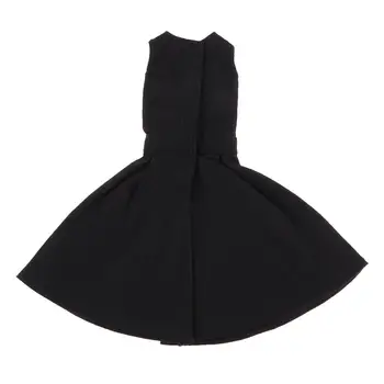 Черное кукольное платье без рукавов для 1/6 кукол БЖД для аксессуара для кукол Блайт
