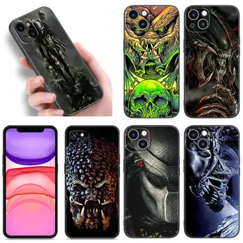 Чехол для телефона Horror Killing Alien для Apple iPhone 12 13 Mini 11 14 Pro XS Max 6S 6S 6 7 8 Plus 5S X XR SE 2020 2022 Мягкая черная обложка