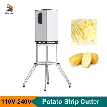 Электрический вертикальный тип Картофельные чипсы Полосочный резак Овощная морковь Огурец Машина для нарезки Кухонный прибор