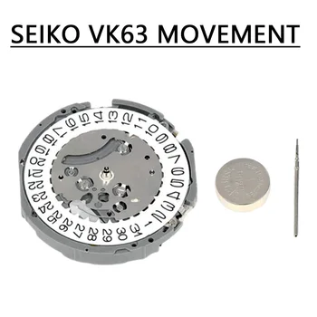 Япония Seiko VK63 Высокоточный кварцевый хронограф Три стрелки с датой Маленький хронограф 24-часовой механизм