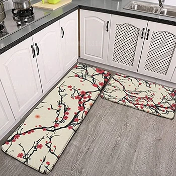 Японский кухонный коврик с цветущей сакурой Коврики Коврик