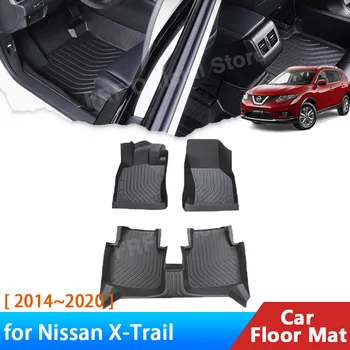для Nissan X-Trail X Trai XTrail T32 Rogue 3 2014~2020 Автомобильные аксессуары TPE Автоковрик Ножка Панель Линия ковра Водонепроницаемый