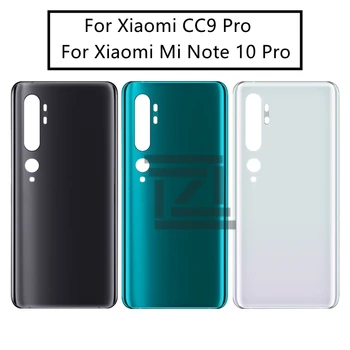 для Xiaomi Mi Note 10 Задняя крышка аккумулятора Задняя дверь Корпус Боковой ключ для Xiaomi Mi CC9 Pro Запасные части для ремонта