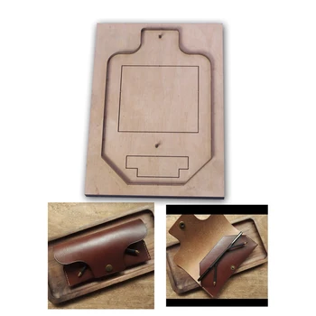  кожаное ремесло DIYстеклянный мешок высечка нож пресс-форма металлический полый перфоратор инструмент стальное лезвие 8x16 см