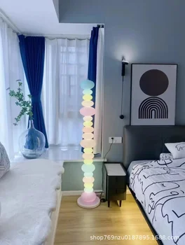  конфеты шампуры радужный торшер креативный макарон девчачья спальня настольная лампа стеклянная гостиная диван край окружающая среда