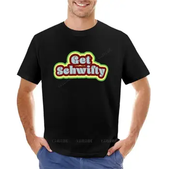 мужская футболка топ с о-образным вырезом футболка Купить футболку Schwifty Kawaii одежда тяжелые футболки быстросохнущая футболка Мужские футболки