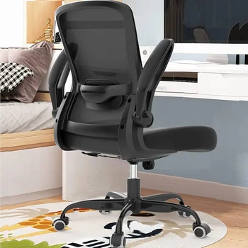 офисный стул, эргономичный рабочий стул с регулируемой поясничной опорой, сетчатый компьютерный стул с высокой спинкой и откидными подлокотниками-BIFMA