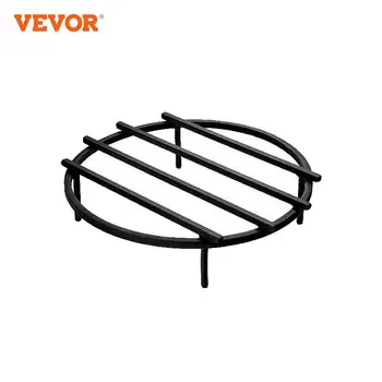  решетка для костра VEVOR, круглая решетка для дров с черной краской различных размеров, с 9 съемными ножками для горящего камина и костровых ям