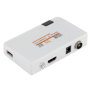с HDMI в RF Передатчик 1080P TV Цифровой сигнал в аналоговый сигнал Адаптер для DVD Компьютерная игра Conole Set-top Box