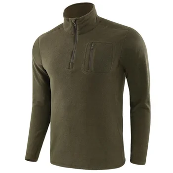 флисовая теплая футболка мужская повседневная осенне-зимняя футболка с длинным рукавом верхняя одежда военная рыбалка тренировочная ветровка рубашки