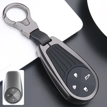 цинковый сплав + силикон с полным покрытием автомобильного чехла для ключей брелок для Nio ES6 ES8 Remote Key Protection Shell
