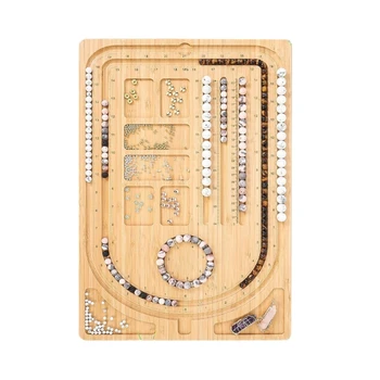ювелирные изделия из бисера дизайны поднос деревянная доска для бисера для браслетов, ожерелий изготовление E0BE